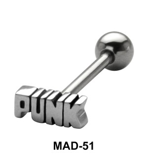 PUNK S316L Tongue Piercing MAD-51